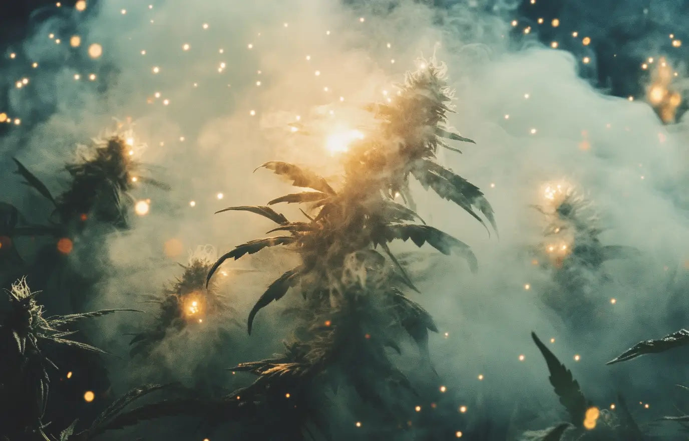 CBG Blüten von CBDÍA in einem Nebel