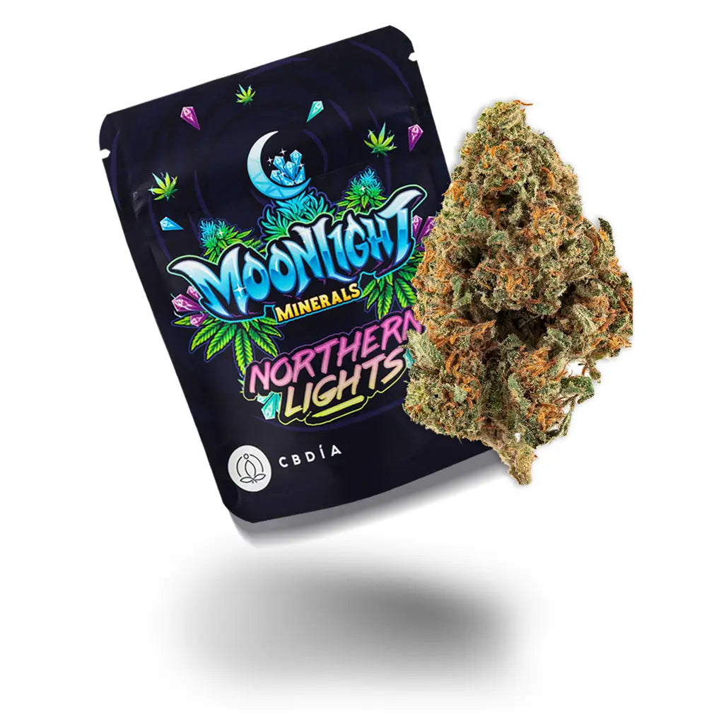 Eine schwebende Blüte von der Sorte Northern Lights