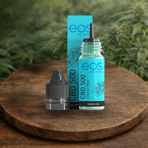 eos Crystal Blue CBD Liquid 5 Prozent für E Zigaretten