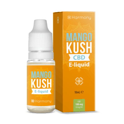 Harmony CBD Liquid Mango Kush mit Verpackung