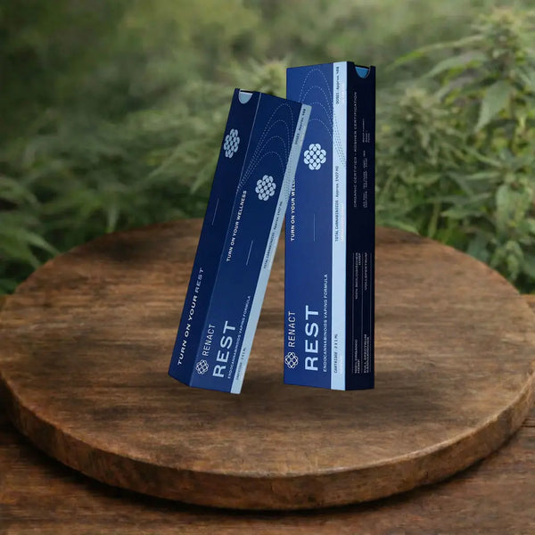 Renact CBD Vape Kartusche Rest mit Vollspektrum Cannabinoiden